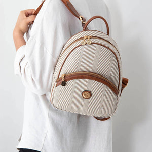 Silver & Polo Bej - Taba SP945 Kadın Sırt Çantası