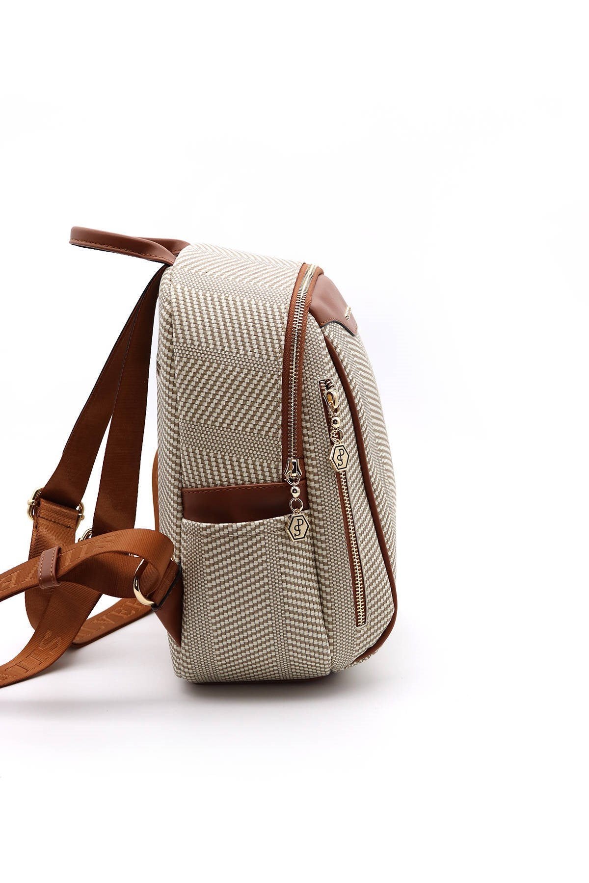 Silver & Polo Bej - Taba SP906 Kadın Sırt Çantası