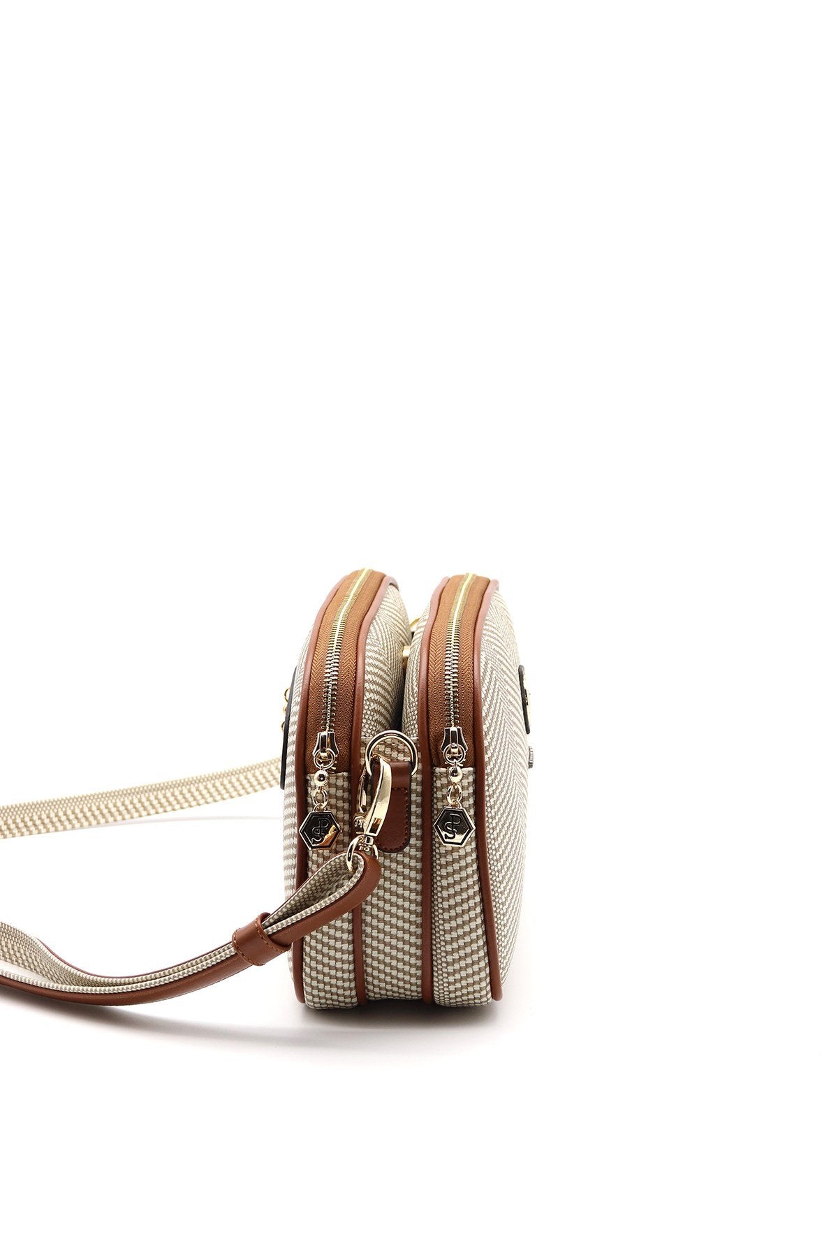 Silver & Polo Bej - Taba SP745 Kadın Çapraz Çanta