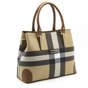 Silver & Polo Bej - Taba SP667 Kadın El Çantası