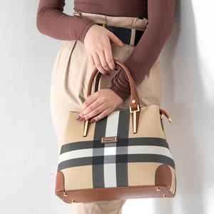 Silver & Polo Bej - Taba SP667 Kadın El Çantası