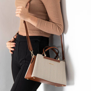 Silver & Polo Bej - Taba SP913 Kadın El Çantası