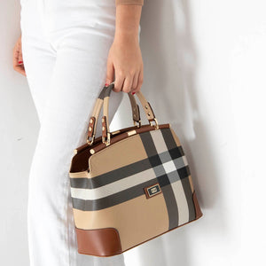 Silver & Polo Bej - Taba SP706 Kadın El Çantası