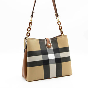 Silver & Polo Bej - Taba SP974 Kadın Omuz Çantası