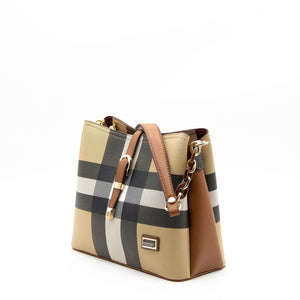 Silver & Polo Bej - Taba SP974 Kadın Omuz Çantası