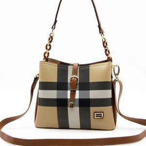 Silver & Polo Bej - Taba SP974 Kadın Omuz Çantası