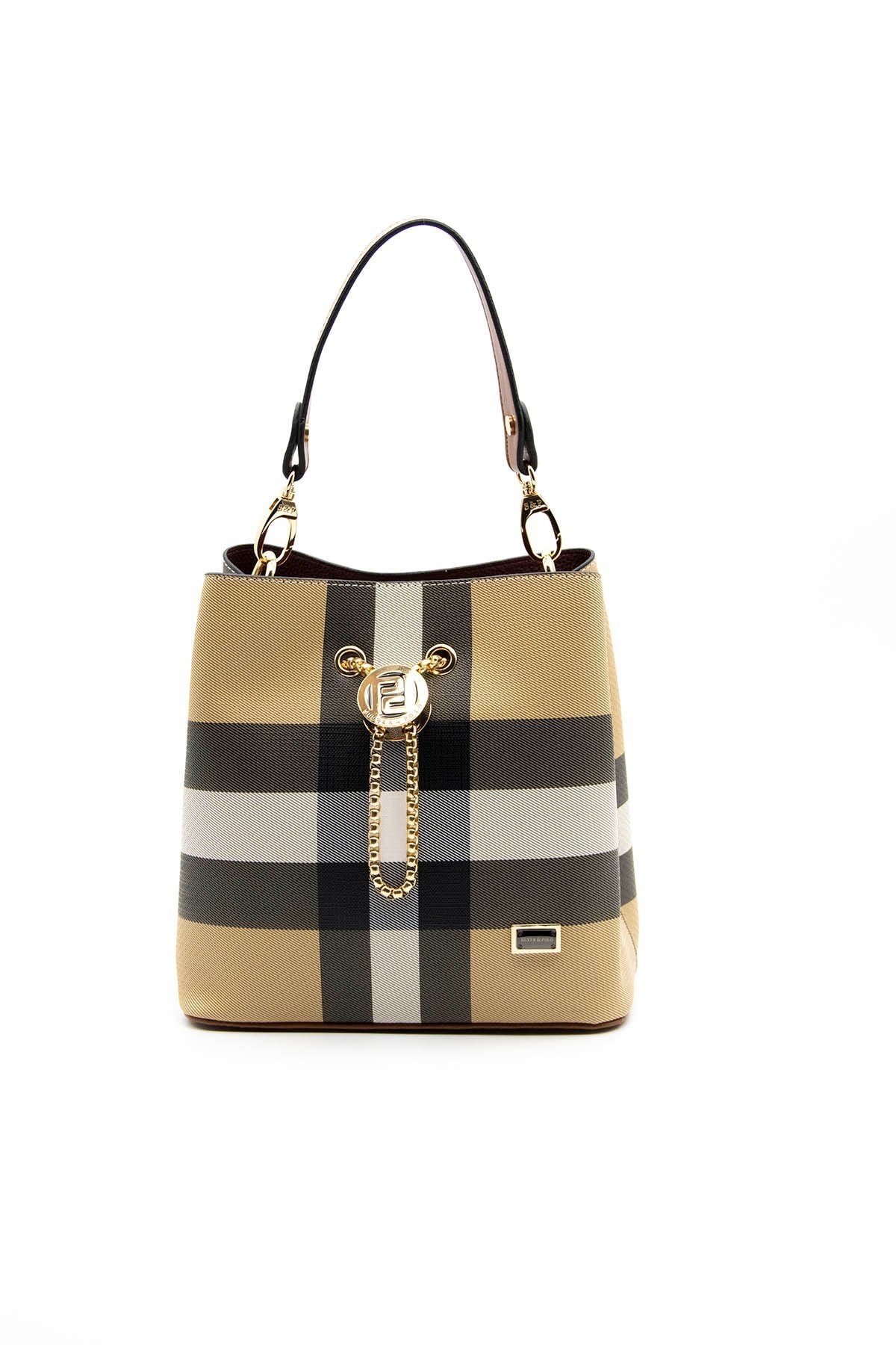 Silver & Polo Bej - Taba SP967 Kadın Çapraz Çanta