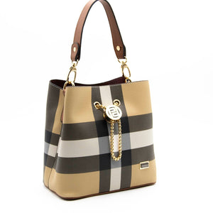 Silver & Polo Bej - Taba SP967 Kadın Çapraz Çanta