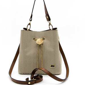 Silver & Polo Bej - Taba SP967 Kadın Çapraz Çanta