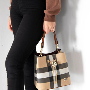 Silver & Polo Bej - Taba SP967 Kadın Çapraz Çanta