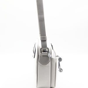 Silver & Polo Beyaz-A.gri SP491 Kadın Çapraz Çanta