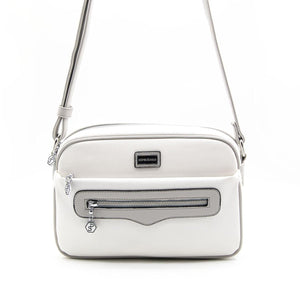 Silver & Polo Beyaz-A.gri SP491 Kadın Çapraz Çanta