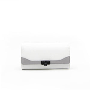 Silver & Polo Beyaz - A.gri SP979 Kadın Cüzdan & Kartlık