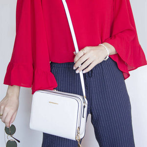 Silver & Polo Beyaz - Beyaz SP888 Kadın Çapraz Çanta