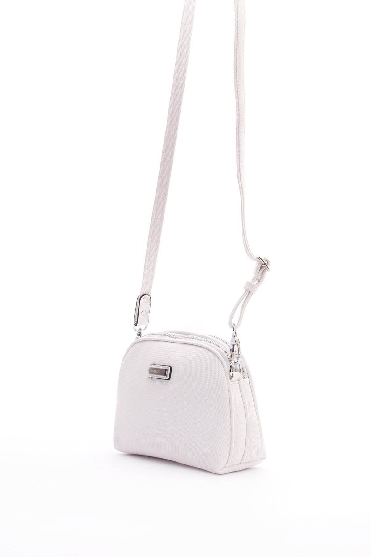 Silver & Polo Beyaz - Beyaz SP765 Kadın Çapraz Çanta