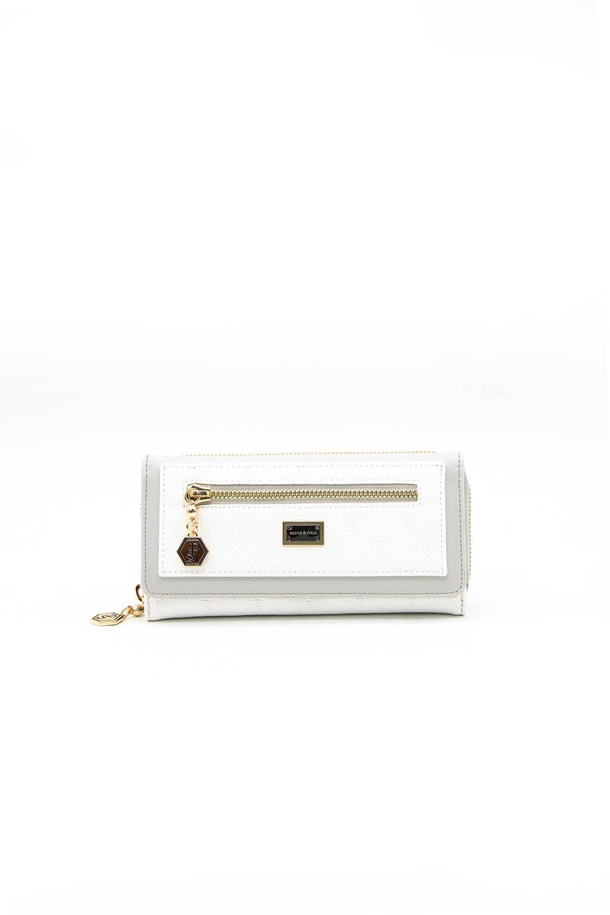 Silver & Polo Beyaz - A.gri SP846 Kadın Cüzdan & Kartlık