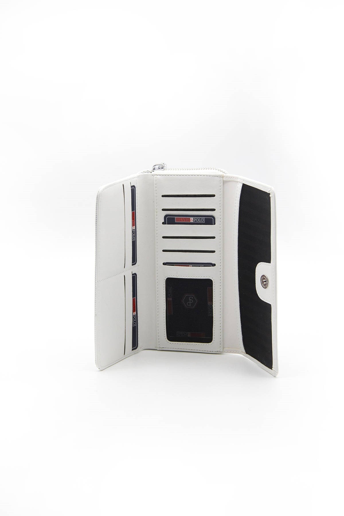 Silver & Polo Beyaz - Beyaz SP846 Kadın Cüzdan & Kartlık