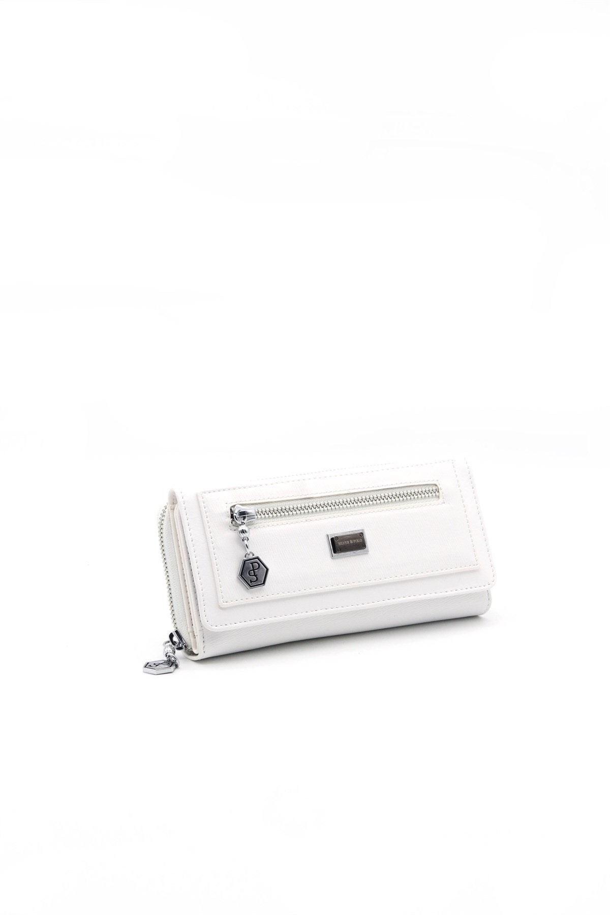 Silver & Polo Beyaz - Beyaz SP846 Kadın Cüzdan & Kartlık