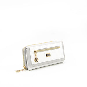 Silver & Polo Beyaz - A.gri SP846 Kadın Cüzdan & Kartlık