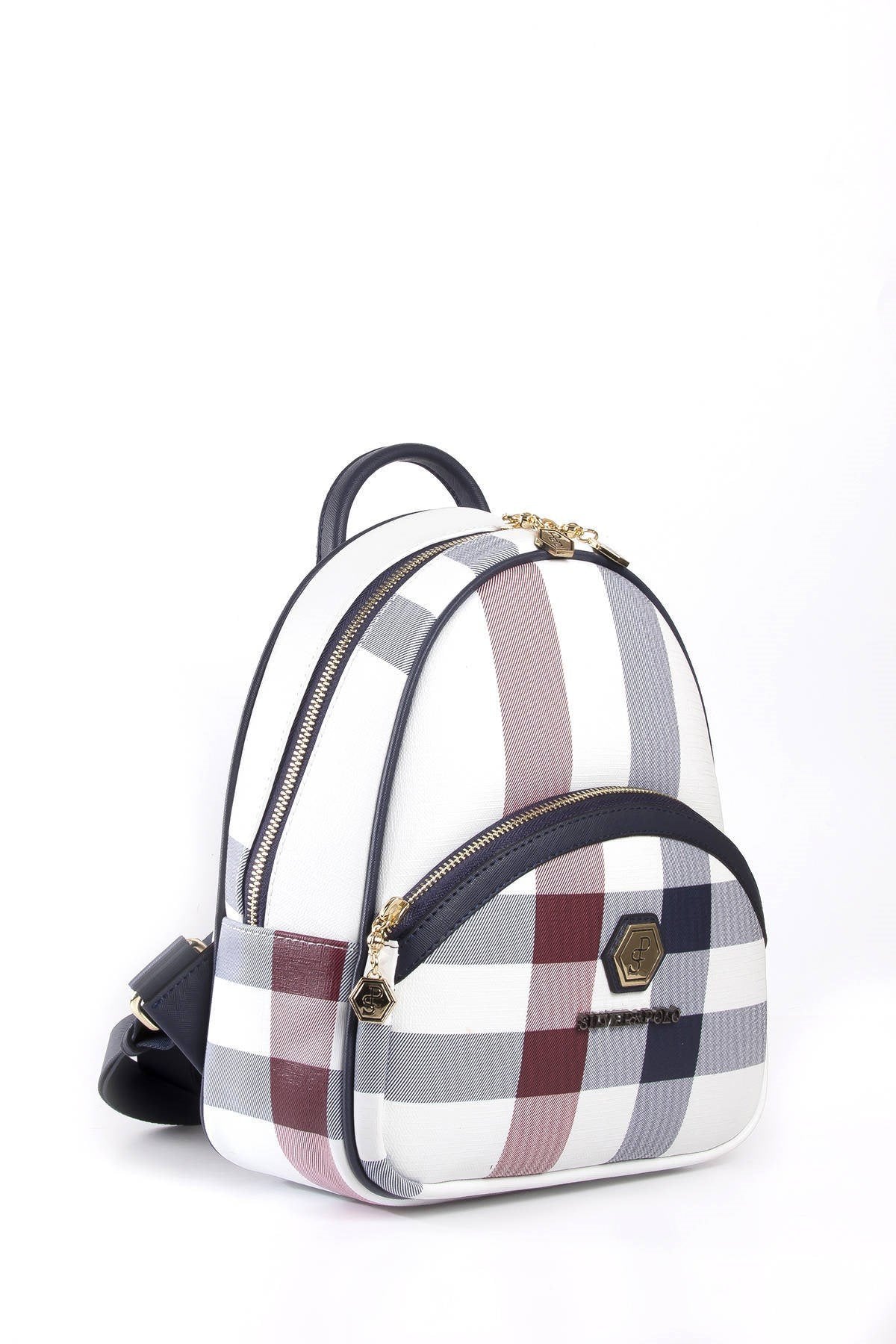 Silver & Polo Beyaz - Laci SP945 Kadın Sırt Çantası