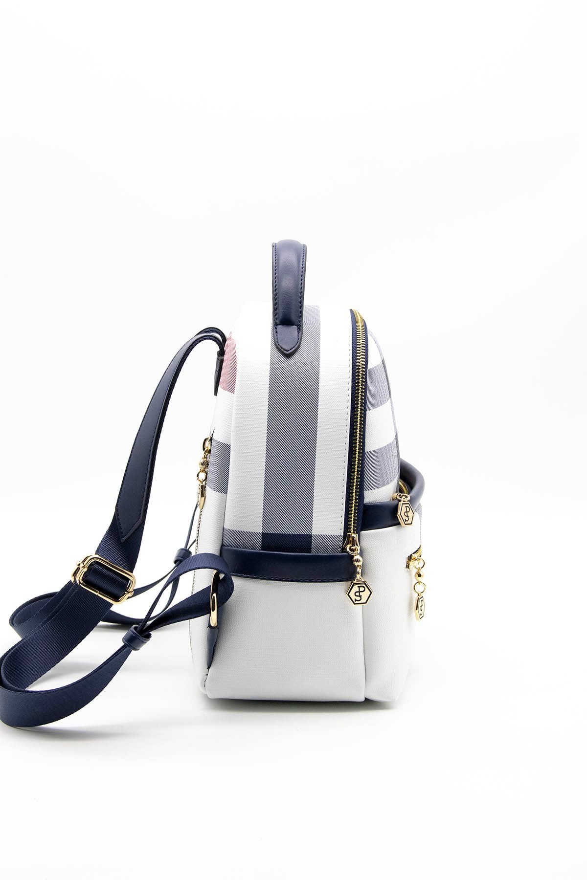 Silver & Polo Beyaz - Laci SP1061 Kadın Sırt Çantası