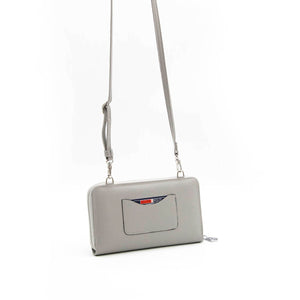 Silver & Polo Beyaz - A.gri SP921 Kadın Askılı Cüzdanlı Telefon Çantası