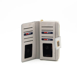 Silver & Polo Beyaz - A.gri SP928 Kadın Cüzdan & Kartlık