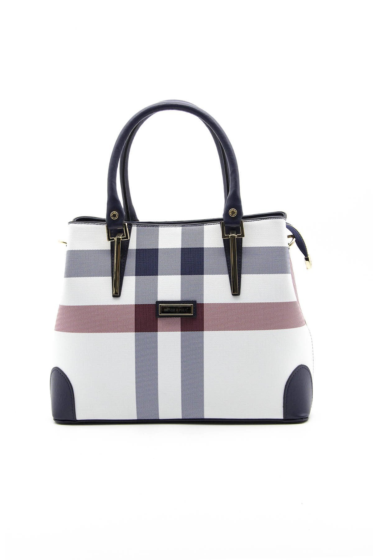 Silver & Polo Beyaz - Laci SP667 Kadın El Çantası