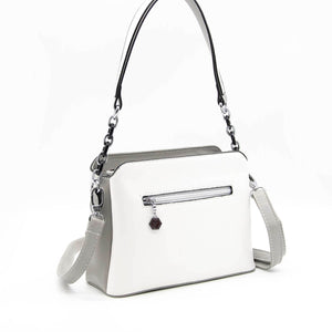 Silver & Polo Beyaz - A.gri SP937 Kadın Omuz Çantası