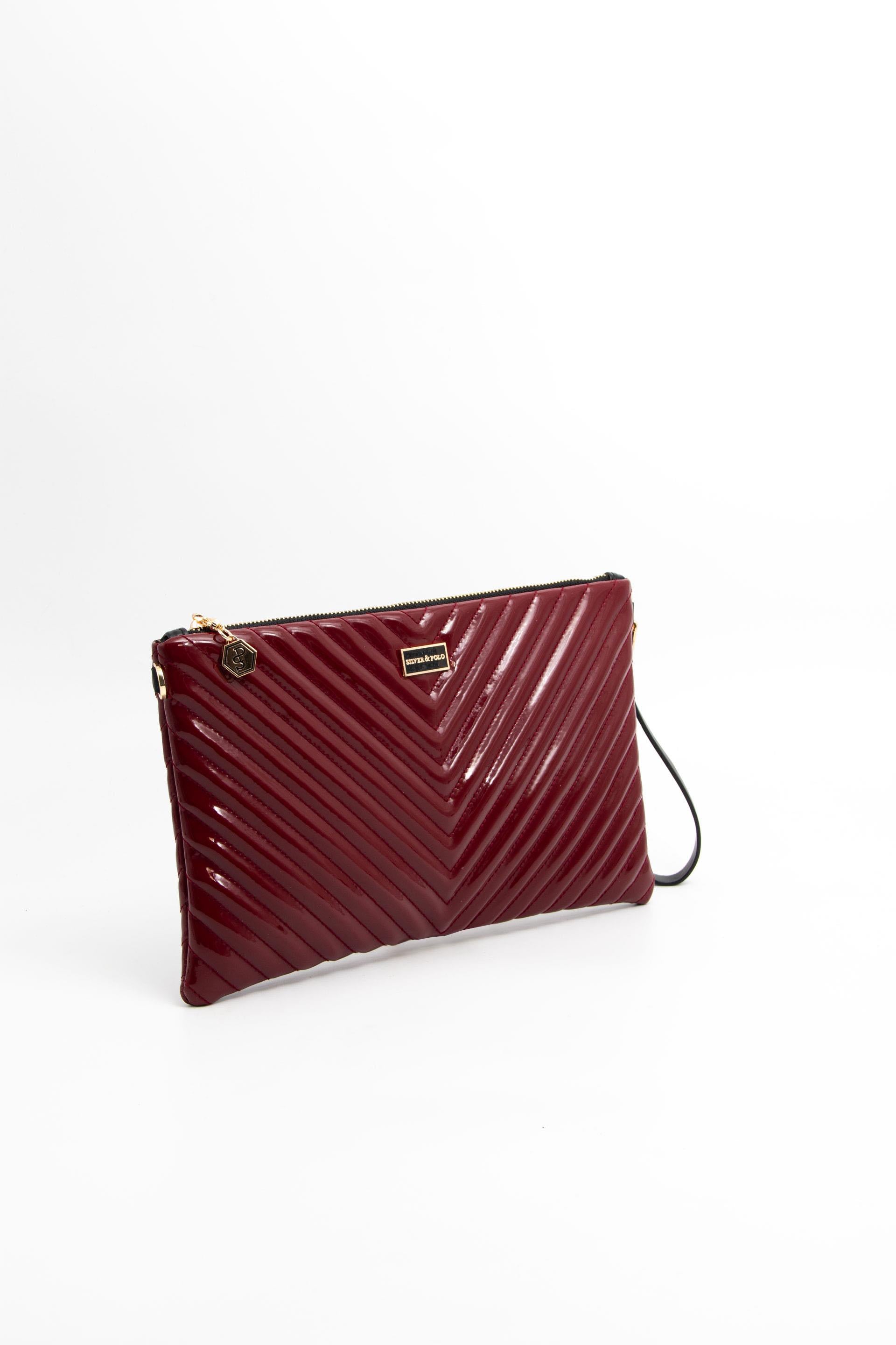 Silver & Polo Bordo Rugan SP1034 Kadın Portföy & Clutch
