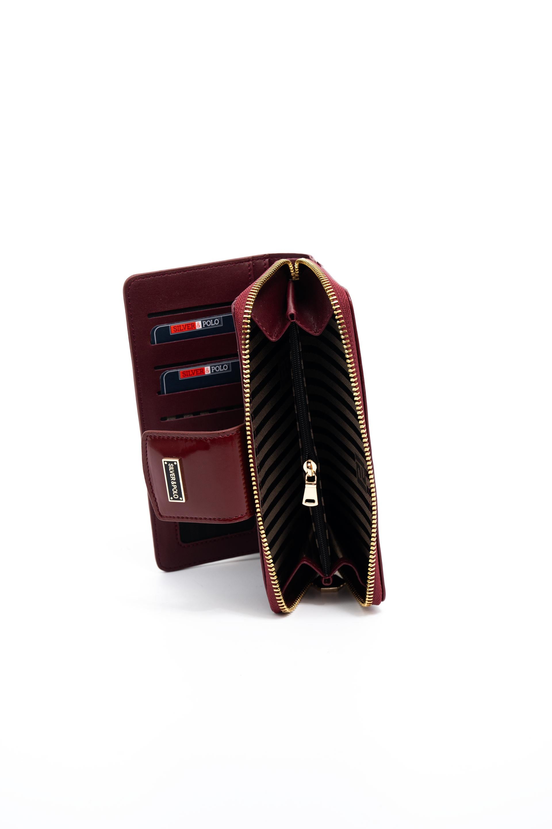 Silver & Polo Bordo Rugan SP928 Kadın Cüzdan & Kartlık