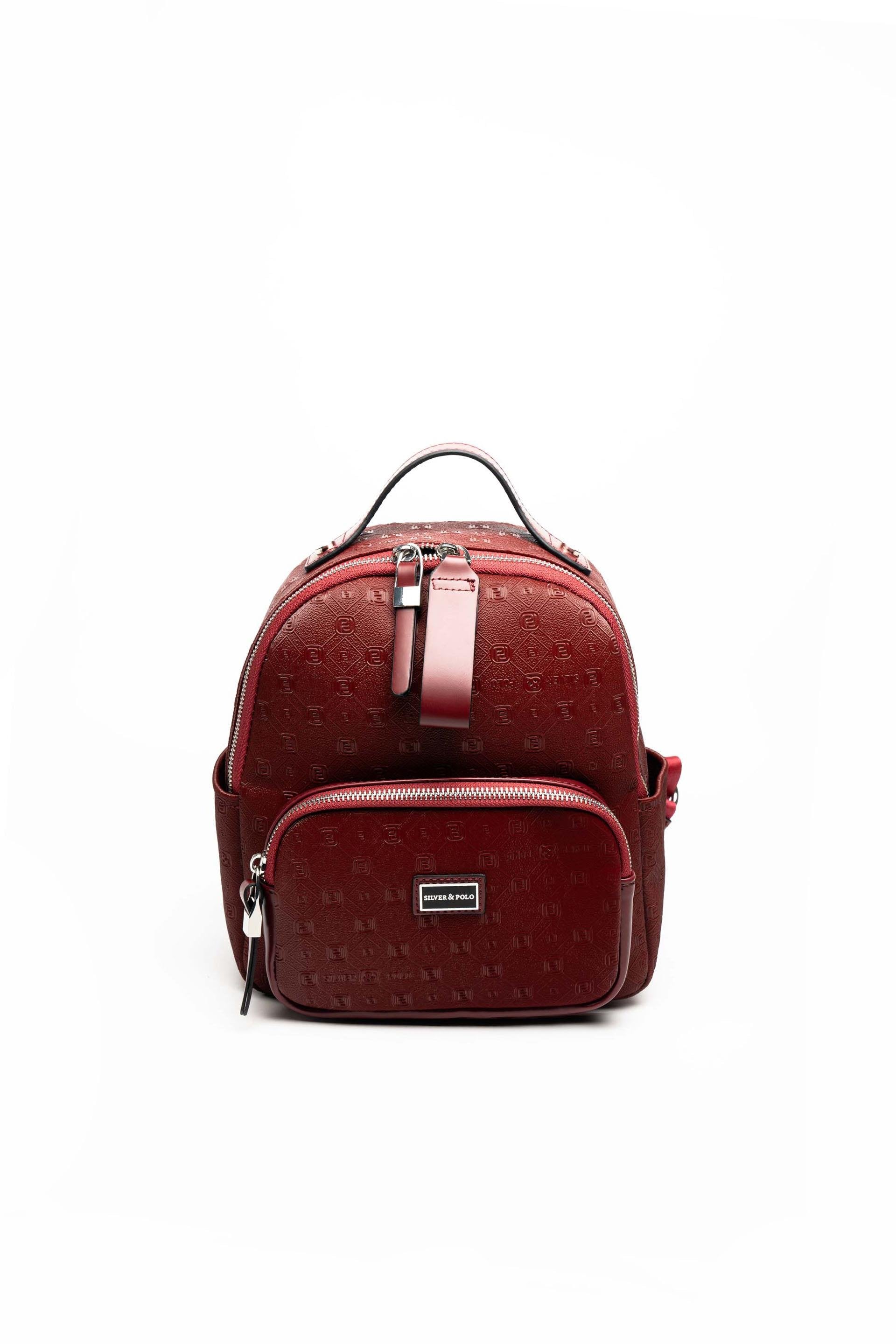 Silver & Polo Bordo SP1130 Kadın Sırt Çantası