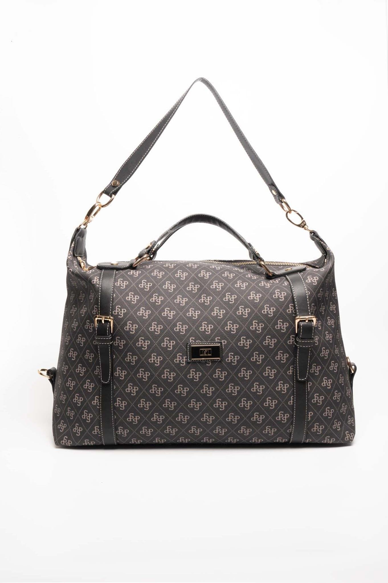 Silver & Polo Füme - Siyah SP1064 Kadın Seyahat Çantası