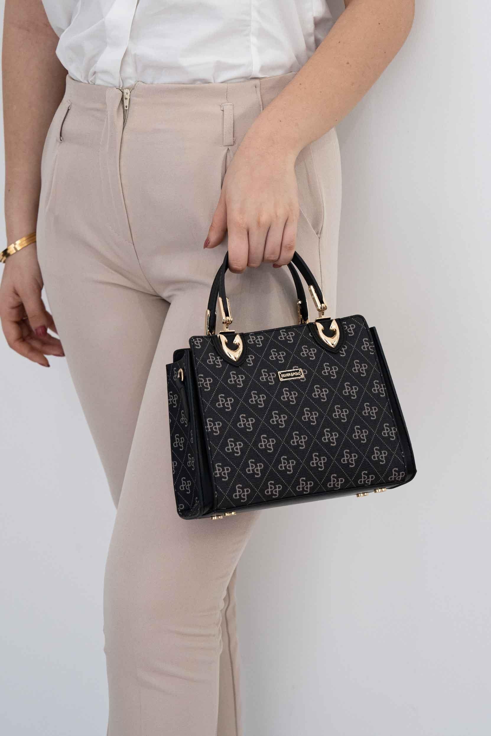 Silver & Polo Füme - Siyah SP1133 Kadın El Çantası