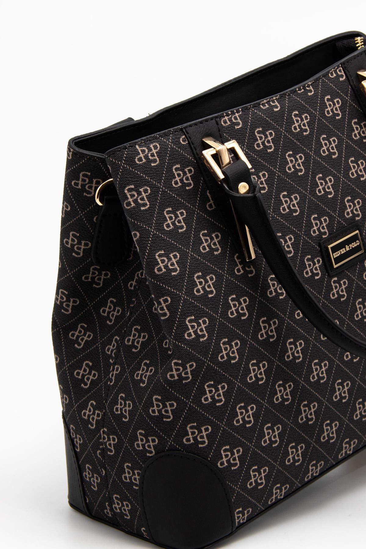 Silver & Polo Füme - Siyah SP667 Kadın El Çantası