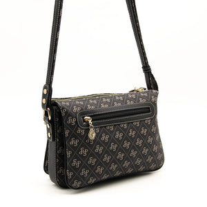 Silver & Polo Füme - Siyah SP784 Kadın Çapraz Çanta