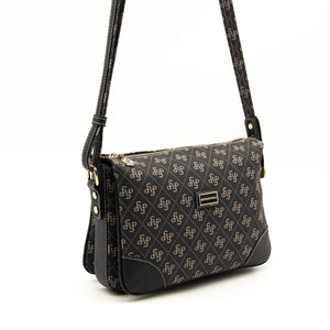 Silver & Polo Füme - Siyah SP784 Kadın Çapraz Çanta