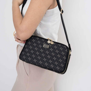 Silver & Polo Füme - Siyah SP899 Kadın Çapraz Çanta