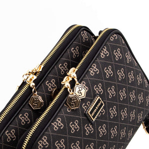 Silver & Polo Füme - Siyah SP899 Kadın Çapraz Çanta