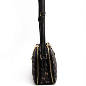 Silver & Polo Füme - Siyah SP899 Kadın Çapraz Çanta