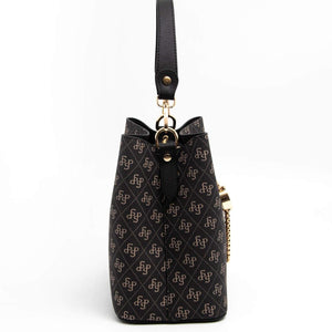 Silver & Polo Füme - Siyah SP967 Kadın Çapraz Çanta