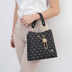 Silver & Polo Füme - Siyah SP967 Kadın Çapraz Çanta