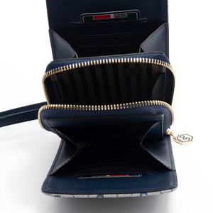 Silver & Polo Gri - Laci SP1145 Kadın Askılı Askılı Cüzdanlı Telefon Çantası