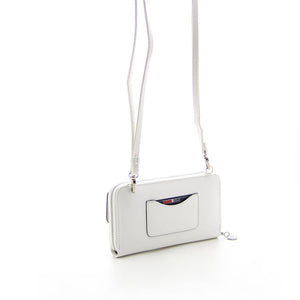 Silver & Polo Gümüş - Beyaz SP921 Kadın Askılı Cüzdanlı Telefon Çantası