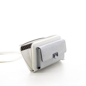 Silver & Polo Gümüş - Beyaz SP921 Kadın Askılı Cüzdanlı Telefon Çantası