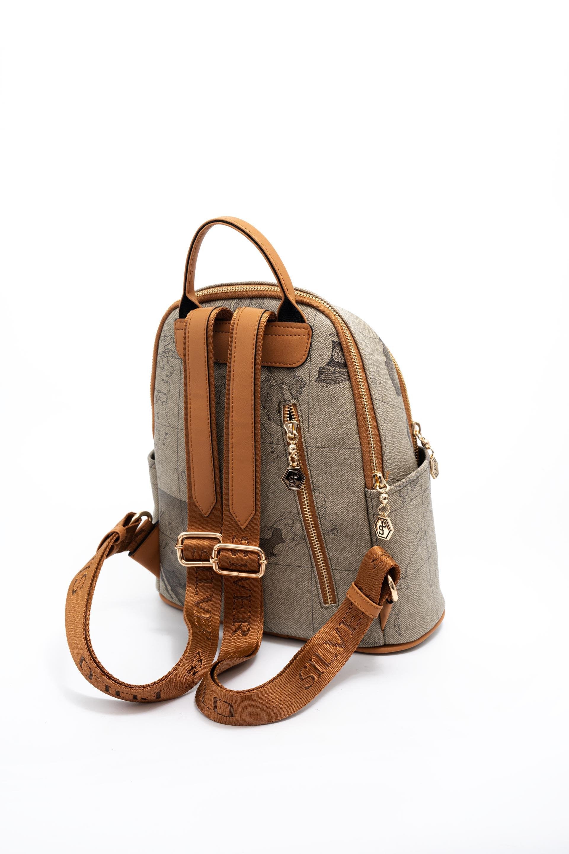 Silver & Polo Haki - A.Taba SP1161 Kadın Sırt Çantası