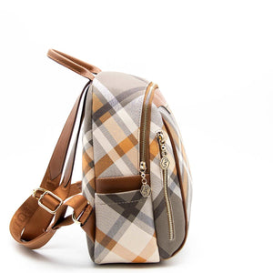 Silver & Polo Haki - Taba SP906 Kadın Sırt Çantası