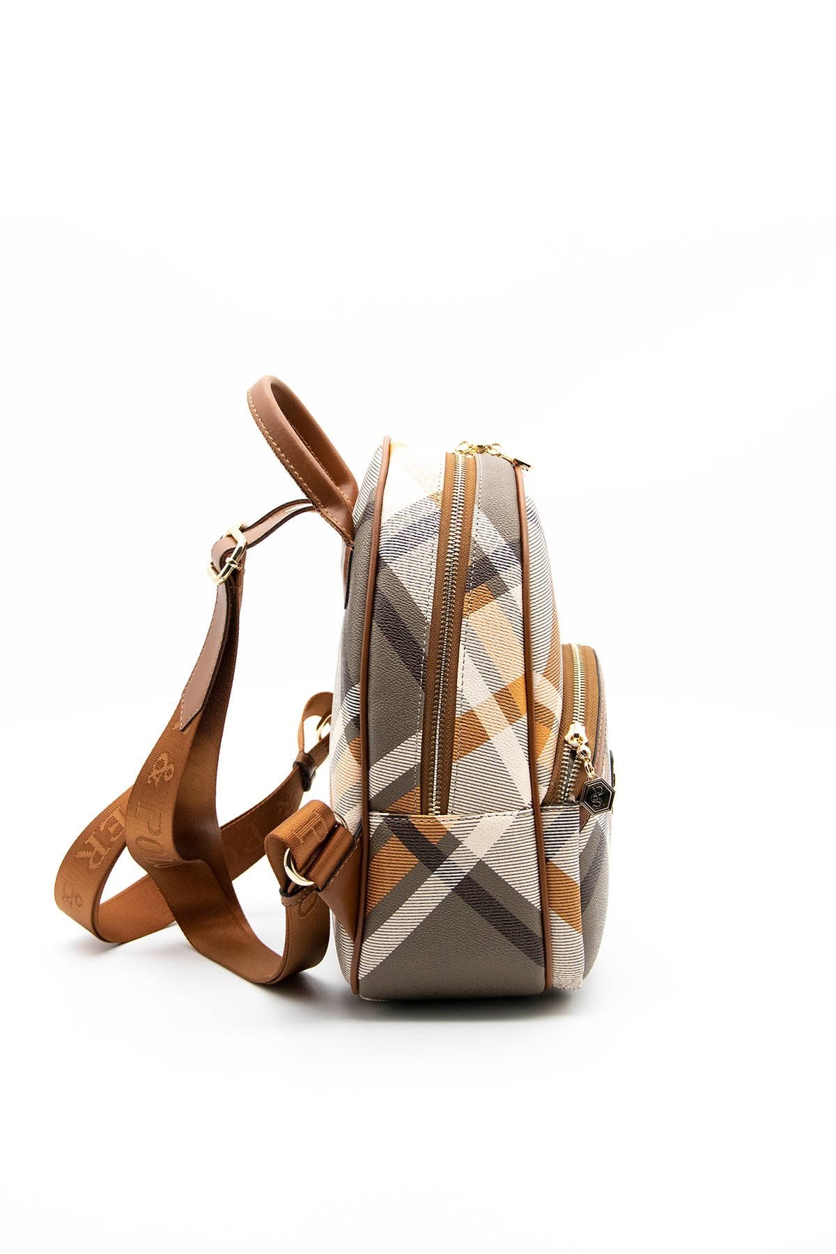 Silver & Polo Haki - Taba SP945 Kadın Sırt Çantası