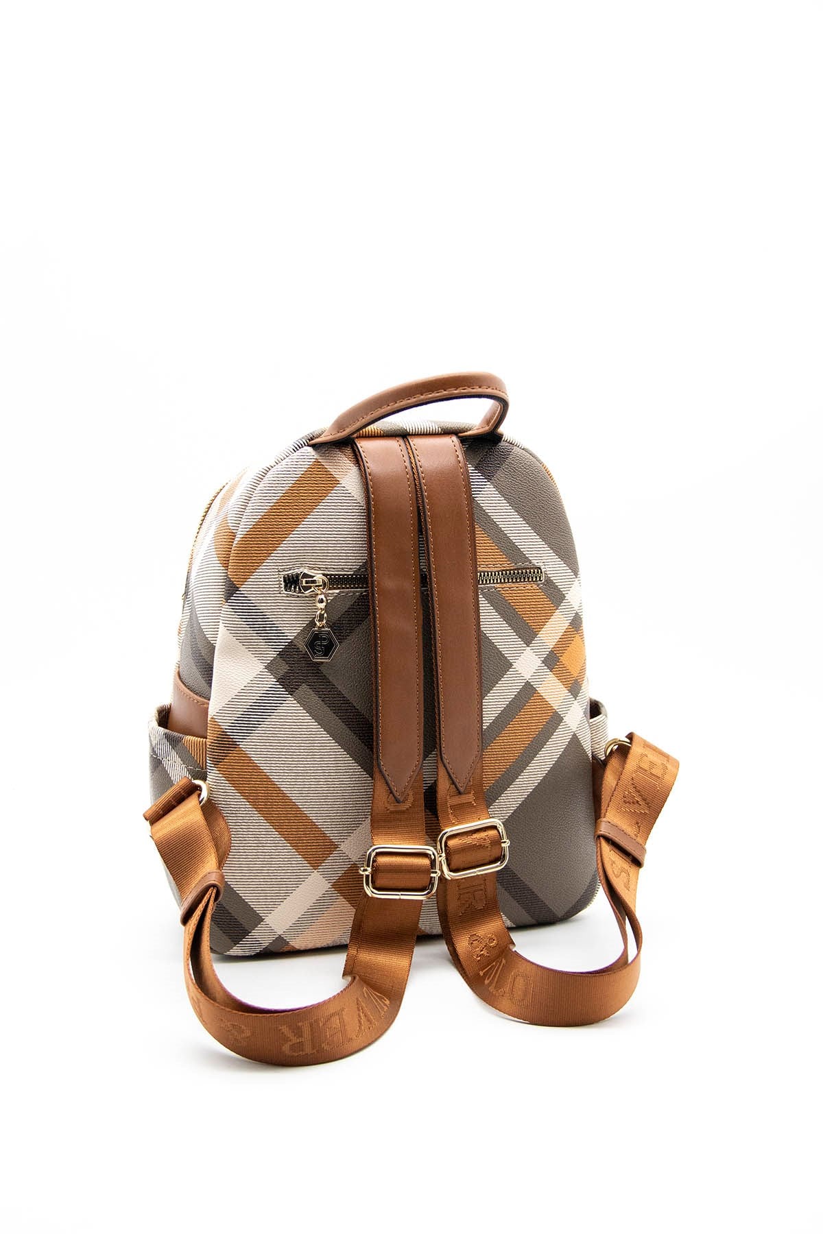 Silver & Polo Haki - Taba SP906 Kadın Sırt Çantası