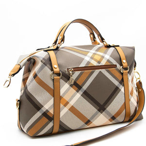 Silver & Polo Haki - Camel SP1064 Kadın Seyahat Çantası